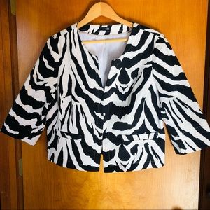 Zebra print jacket by EAST 5th
